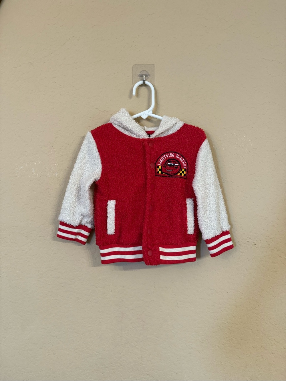 Lightning McQueen Zip Up Jacket Size 18M